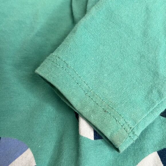 Tea Collection long sleeve green knit dress with pinwheel graphic Size 12-18 m. - Picture 7 of 12